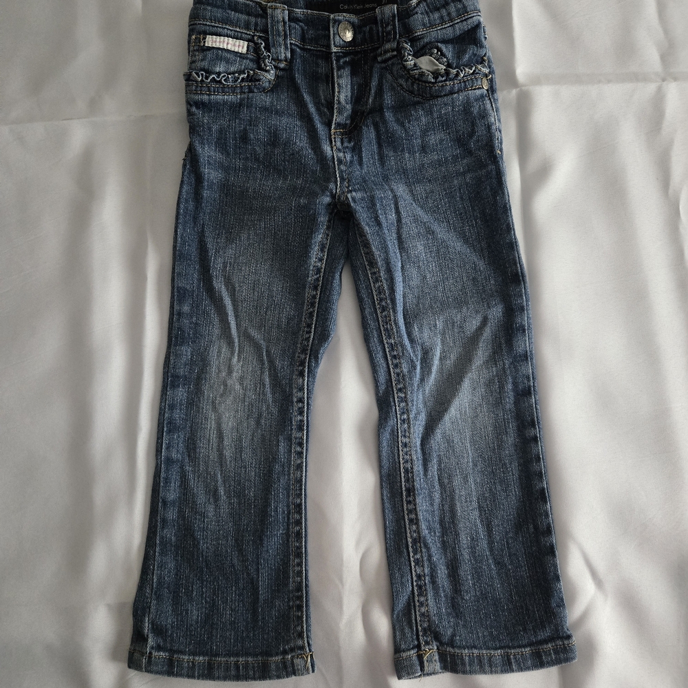 Calvin Klein Jeans Dark Blue Denim Girls 3T